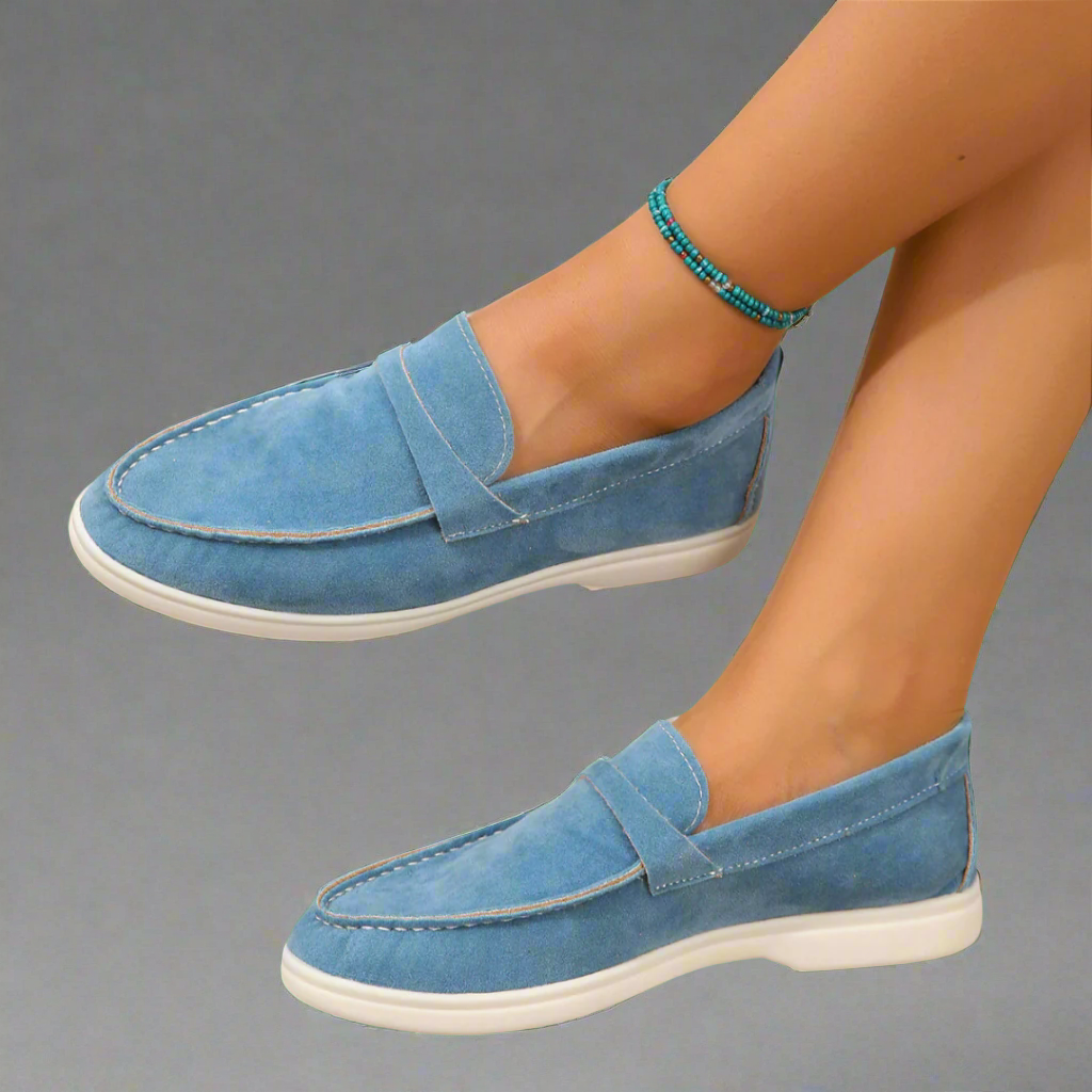 Hannah | Handgemaakte elegante suède mocassins