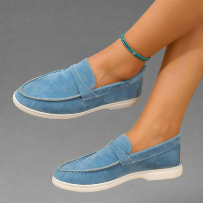 Hannah | Handgemaakte elegante suède mocassins