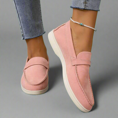 Hannah | Handgemaakte elegante suède mocassins