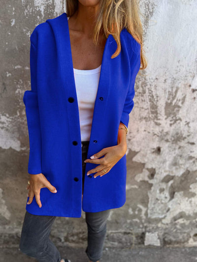 ELISA | Casual Single Breasted Blazer met Capuchon