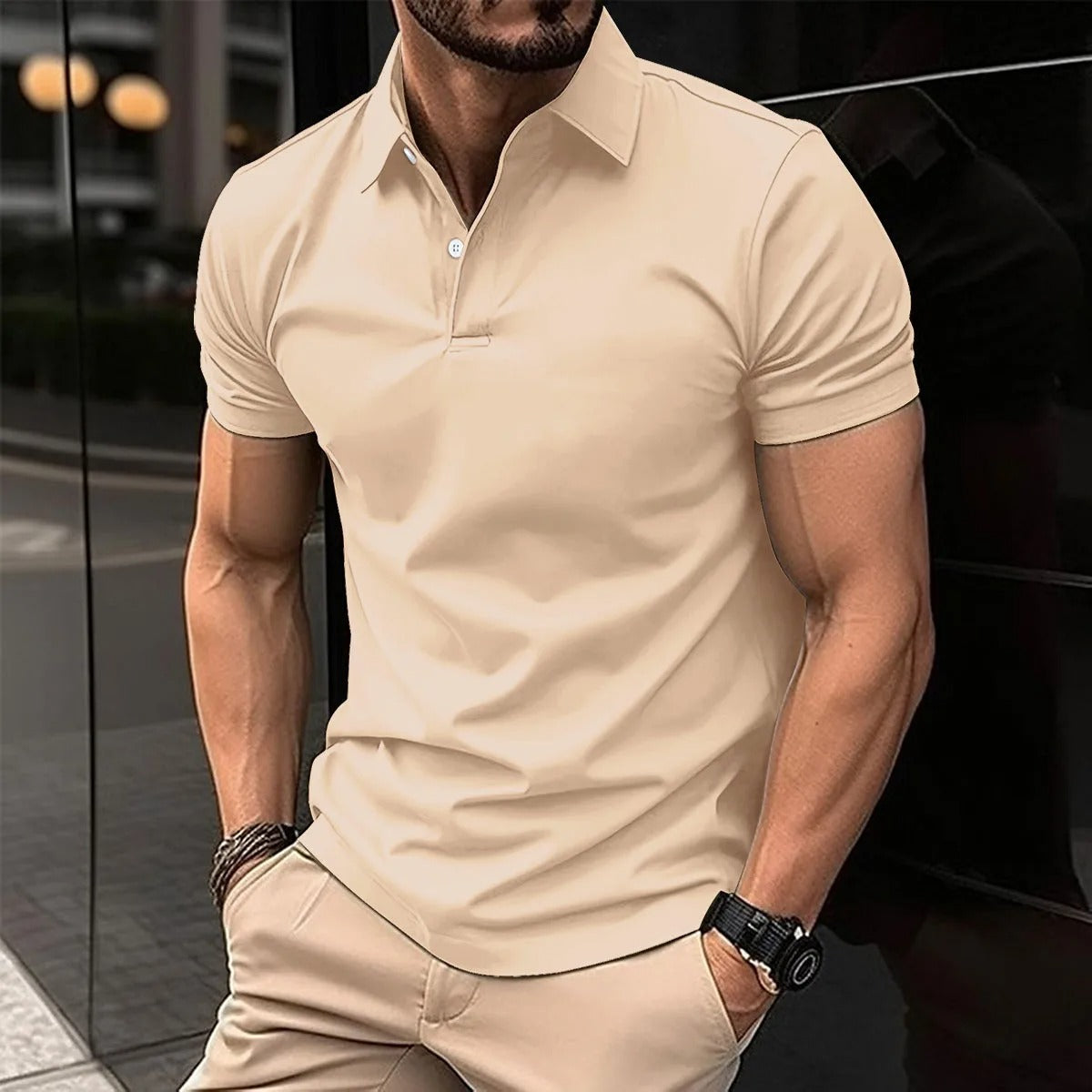 LORENZO | Polo met korte mouwen