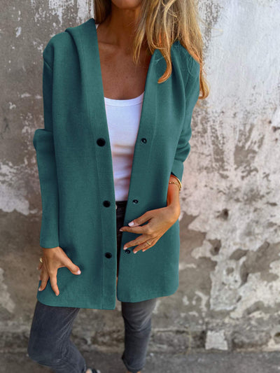 ELISA | Casual Single Breasted Blazer met Capuchon
