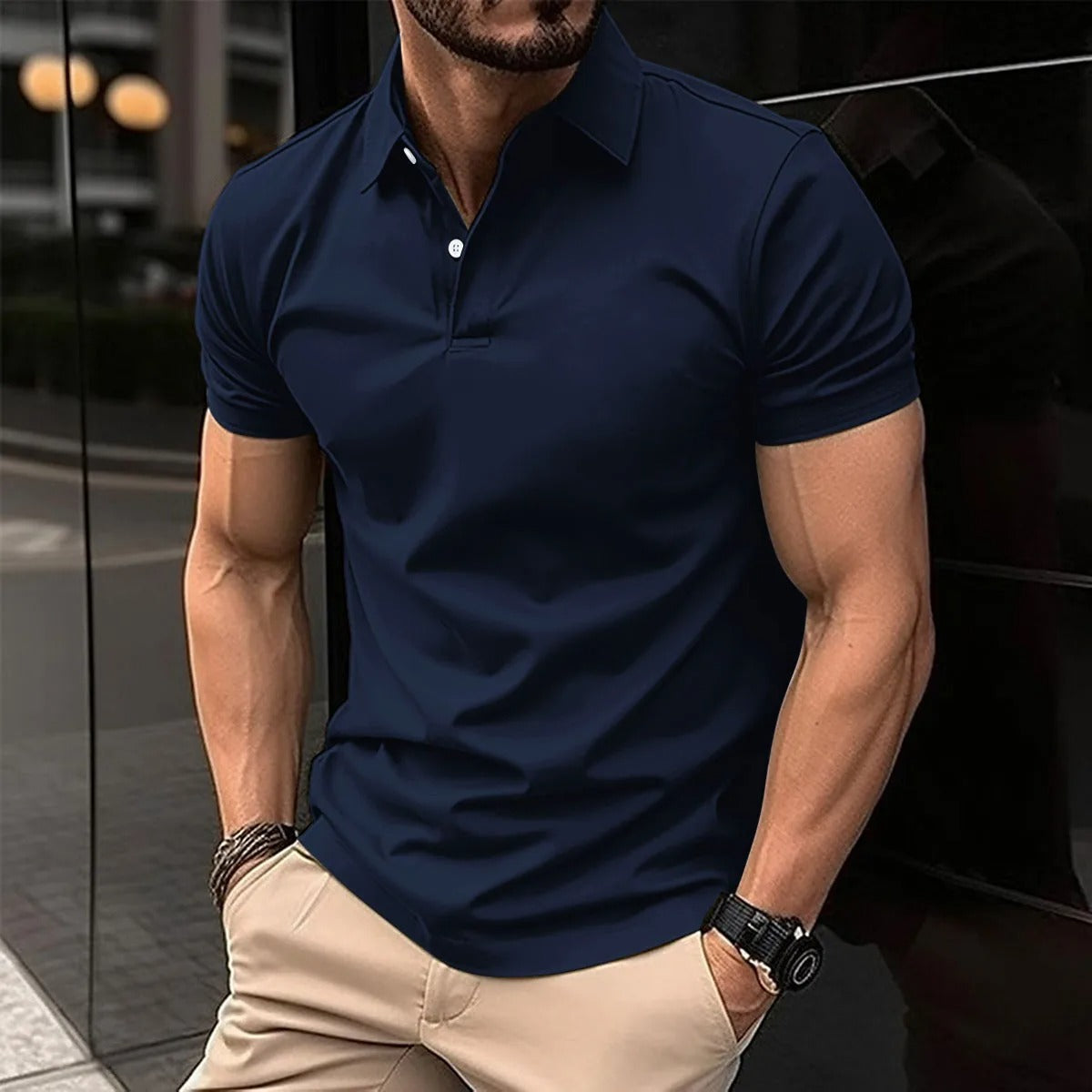 LORENZO | Polo met korte mouwen