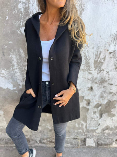 ELISA | Casual Single Breasted Blazer met Capuchon