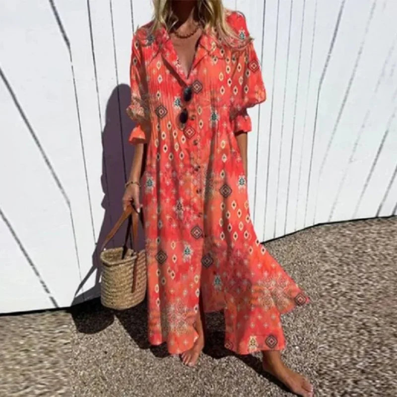 MADE | Levendige boho-jurk