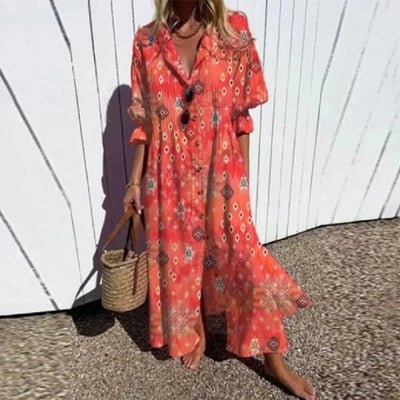 MADE | Levendige boho-jurk