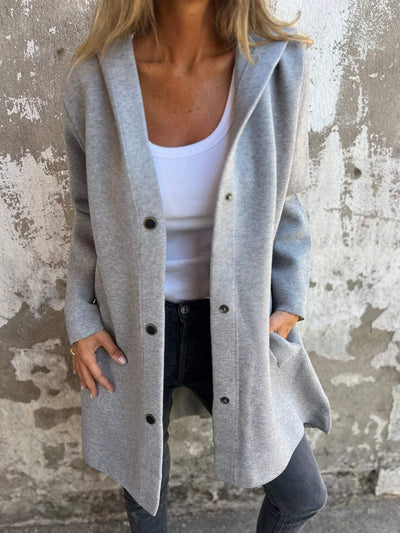 ELISA | Casual Single Breasted Blazer met Capuchon