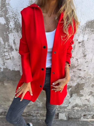 ELISA | Casual Single Breasted Blazer met Capuchon