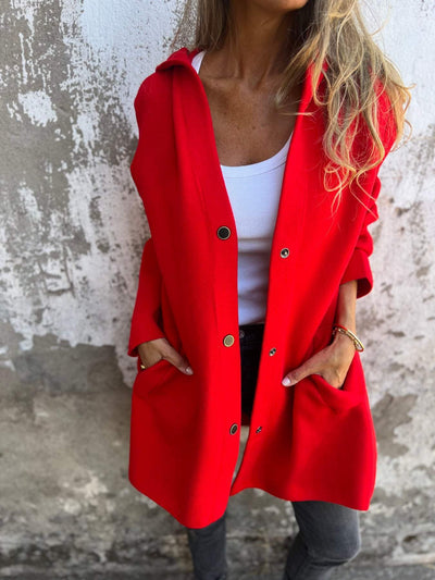 ELISA | Casual Single Breasted Blazer met Capuchon