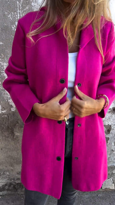 ELISA | Casual Single Breasted Blazer met Capuchon