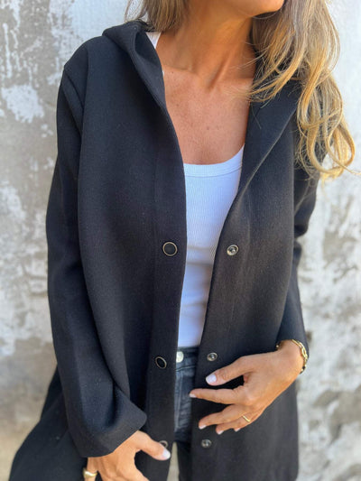 ELISA | Casual Single Breasted Blazer met Capuchon