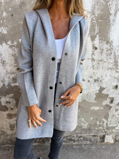 ELISA | Casual Single Breasted Blazer met Capuchon